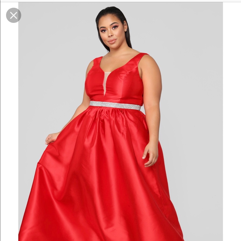 Fashion Nova An Enchanted Night Maxi Dress - Red